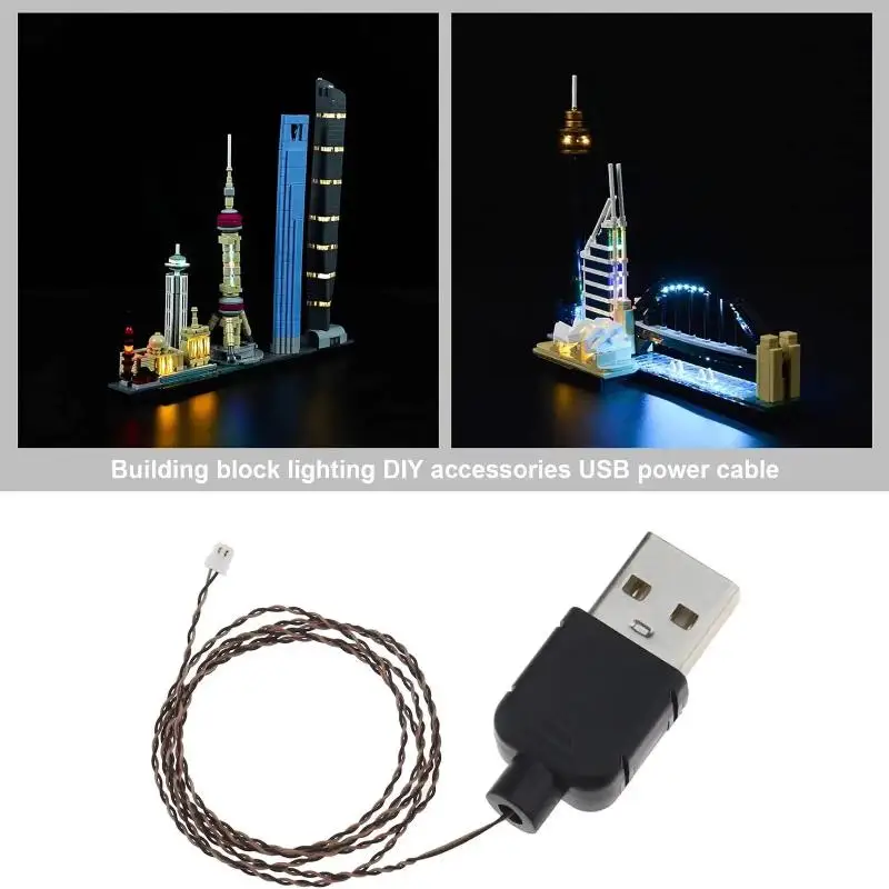 ?? 0.8mm 핀 DIY 5v 조명 50cm USB 전원 케이블 USB 전원 코드와 호환 가능 DIY 장식 램프 USB 와이어 장난감 액세서리