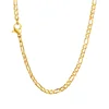 Figaro – collier chaîne à maillons en acier inoxydable, couleur or, ras du cou superposé pour femmes et filles, 14 "18" 20 "24"