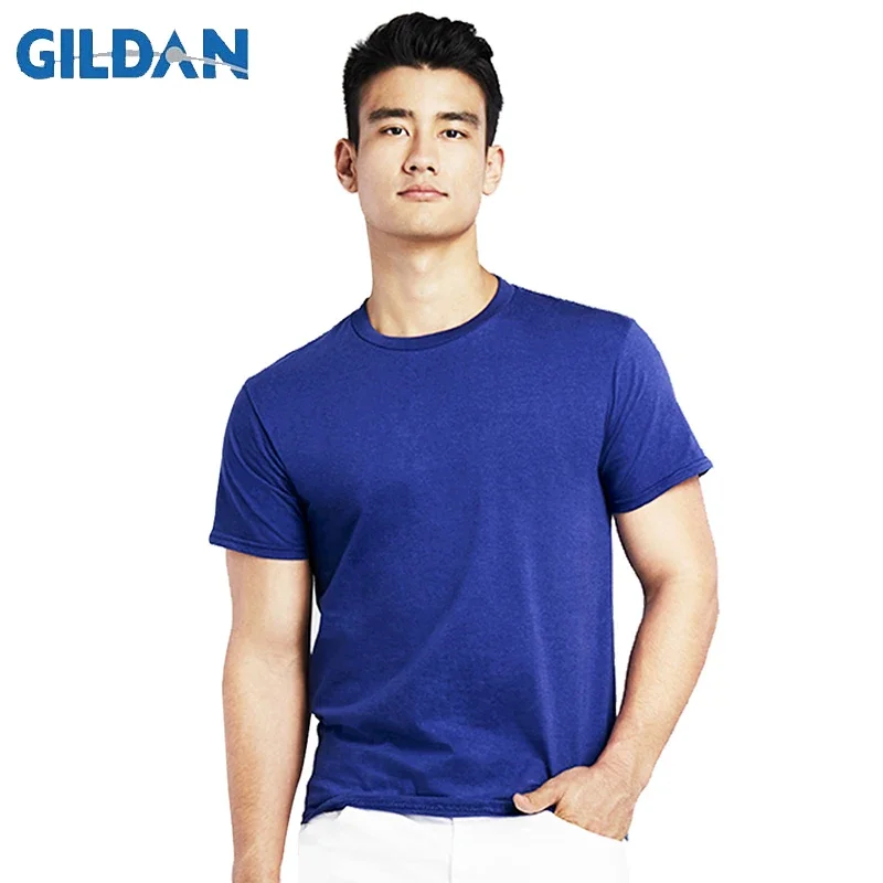 

GILDAN High Quality T Shirt Mens Women 100% cotton T-shirts Summer Skateboard Tee Boy Skate Solid Women Tshirt Couple Tops