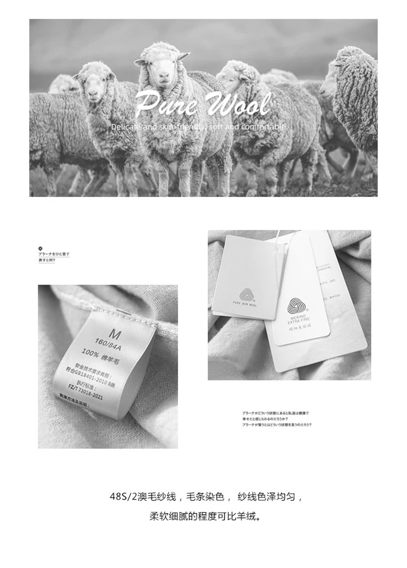 48s Basic Wool Sweater V Neck Top 2022 Women Clothes Casual Elegant