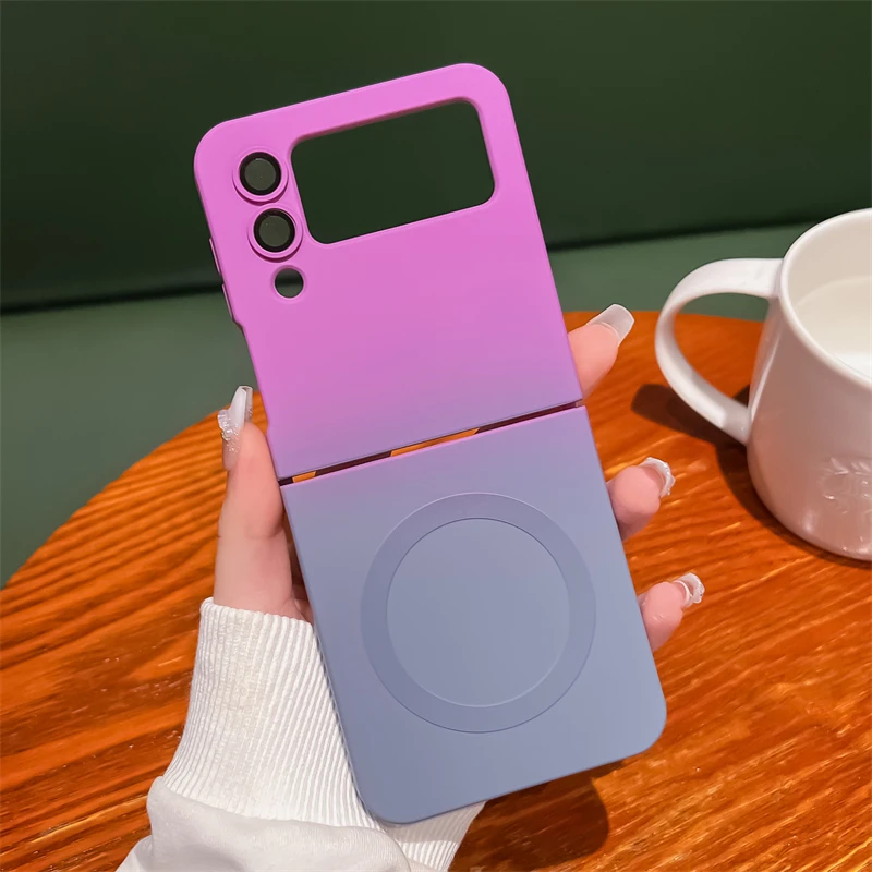 For Samsung Galaxy Z Fold 4 3 Magsafe Case Magnetic Wireless Charging  Ultra-thin Skin Friendly Matte Silicone Shockproof Cover - AliExpress