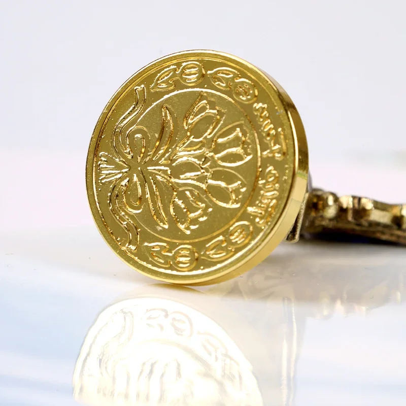Fire Paint Seal Retro Wax Embossed Stamp Alloy Handle Grip Wedding Postal DIY Magic Array Scrapbook Decoration Flower Card