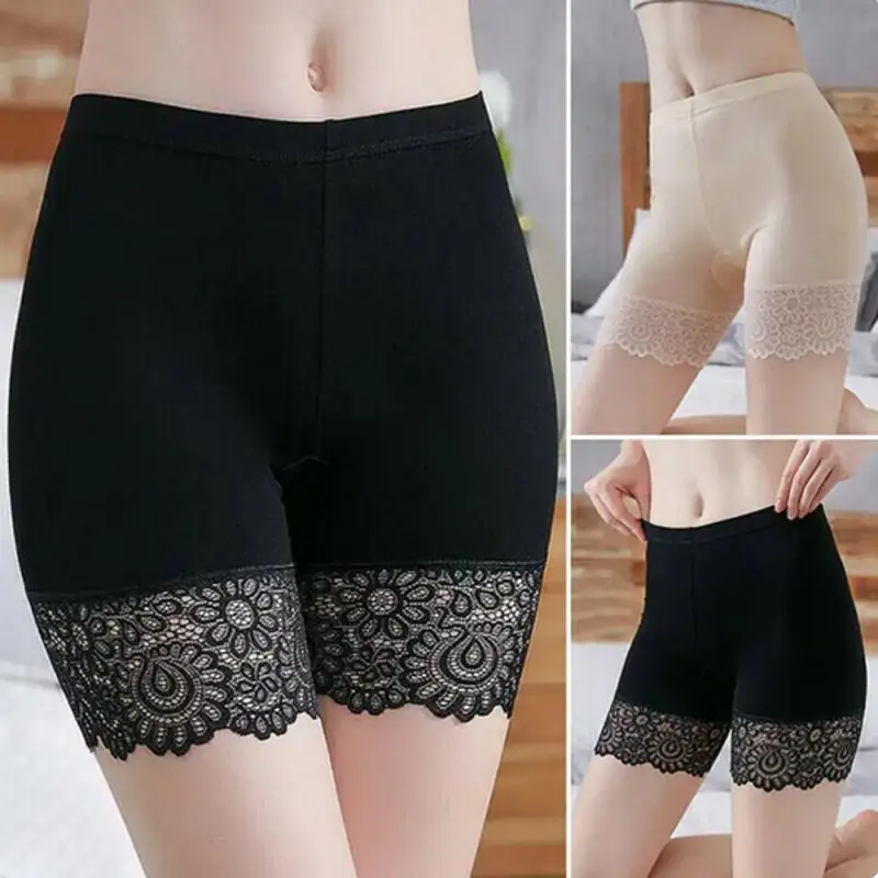 Safety shorts workout shorts safety pants Lace Safety Pants Under Skirt