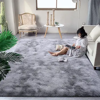 Thicken Dense Plush Carpet Decoration for Room Decor Large Area Rug Fluffy Warm Winter Carpets Floor Mat for Living Room Bedroom 2