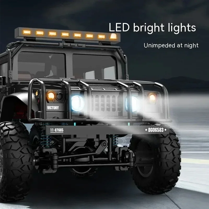 1:12 Simulation Four-wheel Drive Alloy Hummer Jeep 2.4g Off-road Rc Model Children's Toy Remote Control Car Holiday Gift 3
