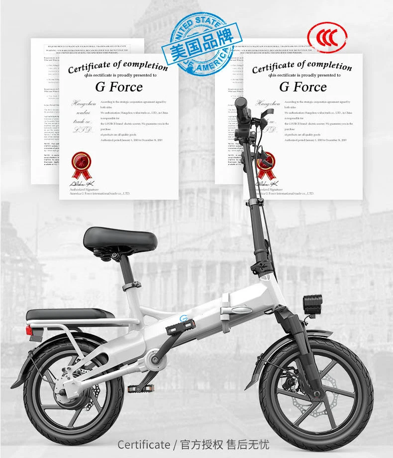 400W Electric folding bike 12inch Folding cheap Electric Bike pocket mini bike 48V electric foldable bicycle