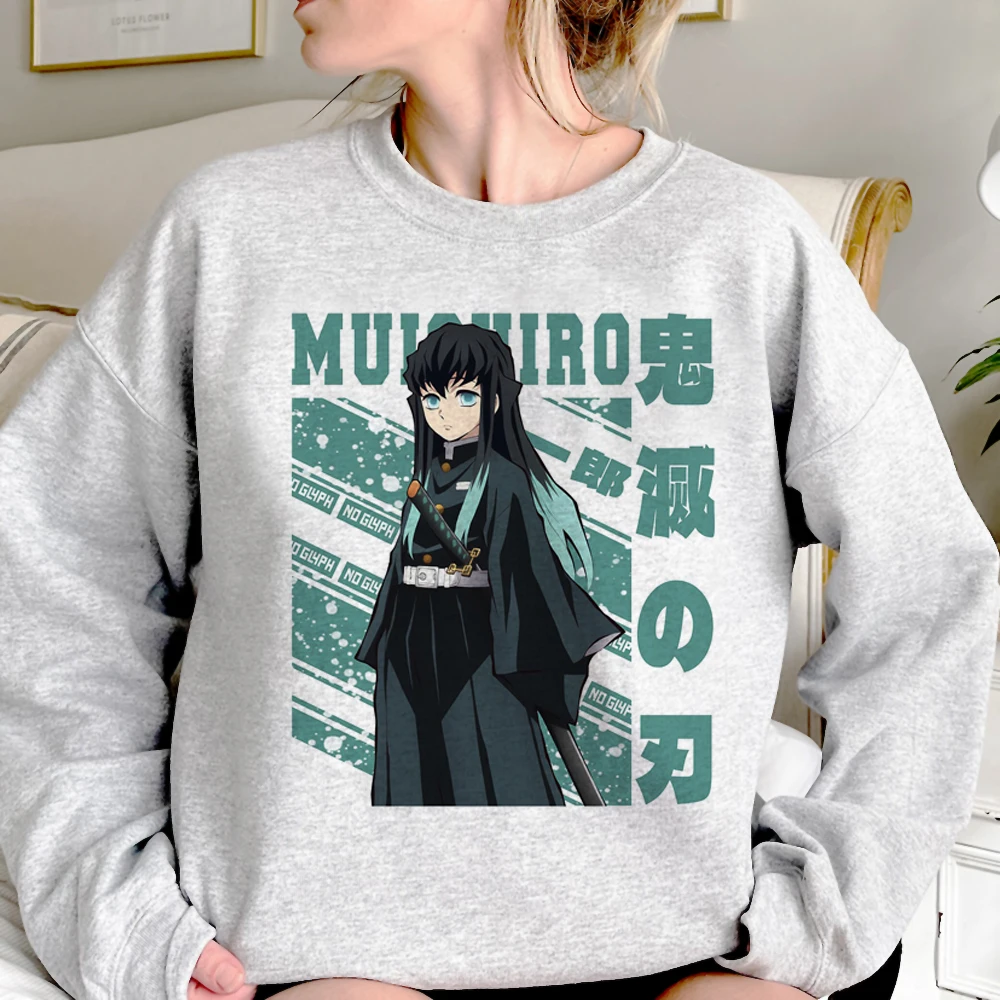 

Muichiro Tokito hoodies women graphic gothic Fleece hoddies women 90s Pullover