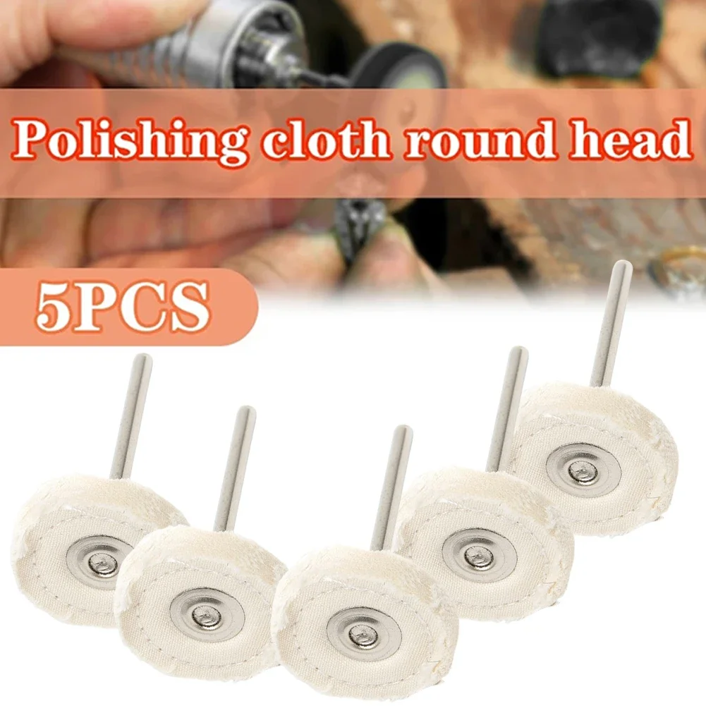 

5 Pcs Dental Polishing Brush Felt Wheel Wool Cotton Polishing Brushes Polishers For Rotary Tools 3mm Polishing Wheel