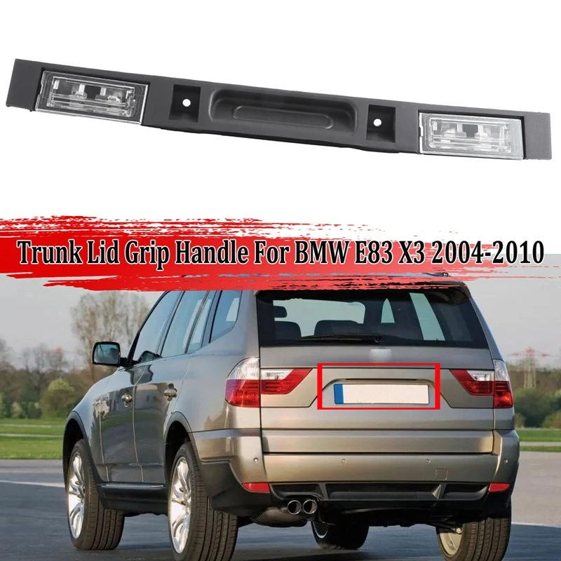 

Для BMW X3 E83 2004-2010 Автомобильная Задняя Крышка багажника в сборе с кнопкой-ключом + держатель стакана для воды на приборную панель (LHD) Запасные части