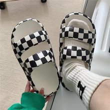 

New Couple Seasons Universal Adult Sandals Soft Bottom Deodorant Non-slip Bedroom Inside and Outside Slippers Moisture-proof Dra