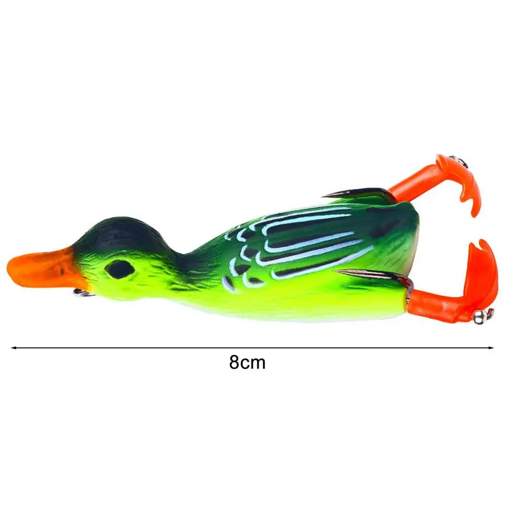 Fishing Lure Duck Shape Bait Vibrant 3d Spinner Leg Duck Bait with Floating Duckling Design for Hard Fishing Tackle Vivid