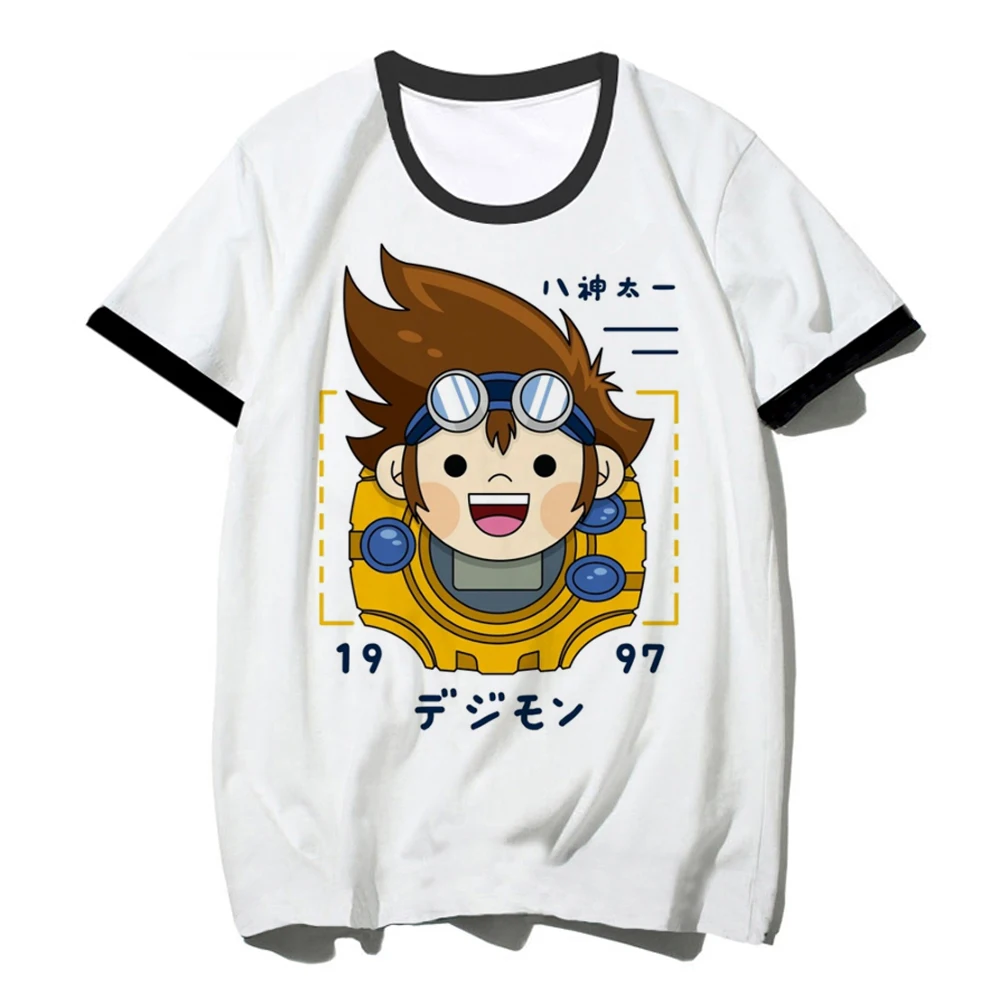 

Digimon Топ женский Японский комикс Женская смешная аниме одежда 2000s