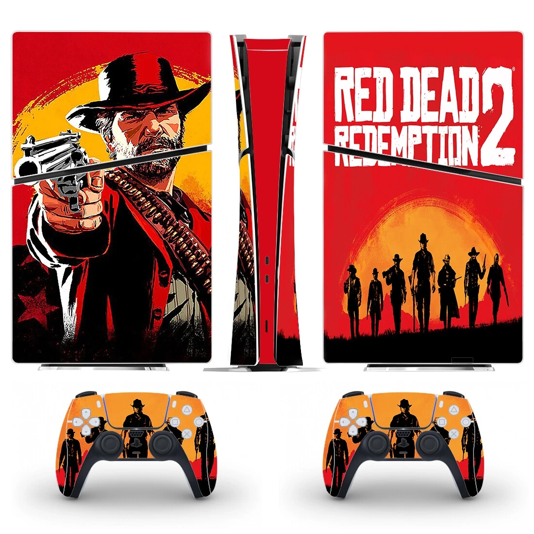 Red Dead Redemption 2 New Ps5 Slim Digital Skin Sticker Protector Decalcomania Cover Per Console Controller Ps5 Slim Sticker Vinyl