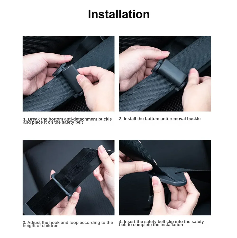 Car Child Seat Belt Retainer Adjustment and Fixation Anti-stroke Belt Children Shoulder Guard Buckle Seatbelt Adjuster for Kids