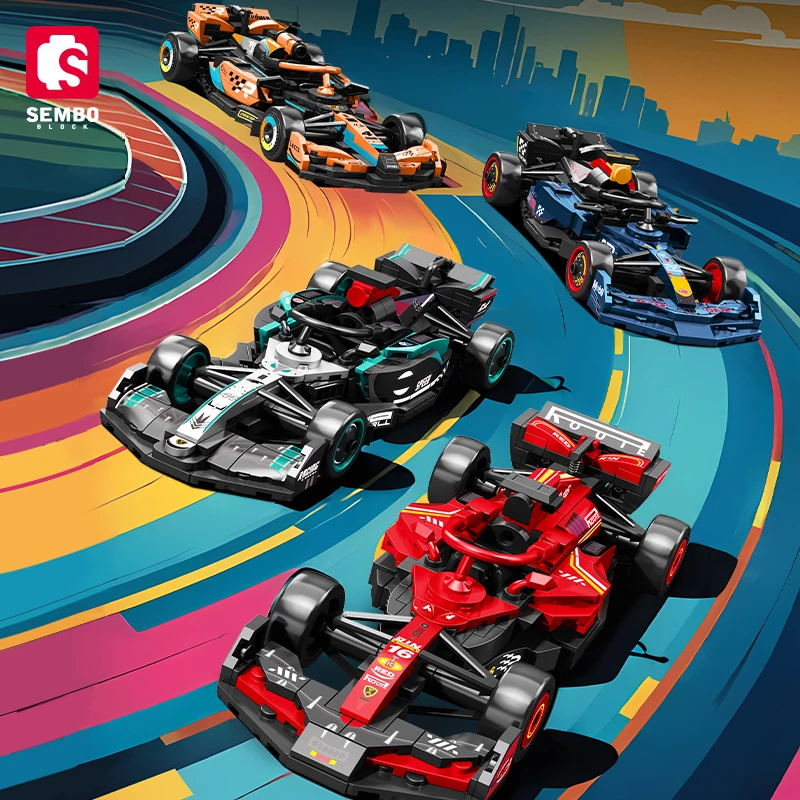 SEMBO 블록 BK8 도시 스포츠카 레이싱 모델 조립 빌딩 블록 기술 Supercar 차량 벽돌 장난감 소년 생일 선물