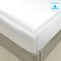 Stylish Satin Waterproof Bed Fitted Sheet - Premium Quality, Easy Clean, Secure Fit for Twin/Full/King/Queen Mattresses 1