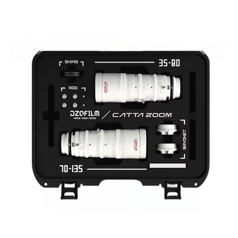 DZOfilm CATTA 시네 줌 렌즈 18-35mm + 35-80mm + 70-135mm 3세트 T2.9 FF E-마운트 비디오 촬영 렌즈 키트