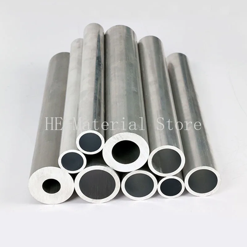 6061 Aluminium Alloy Tube OD 52/53/55/58mm Hollow Round Aluminum Tube ID 35/40/44/45/50mm 1Pcs