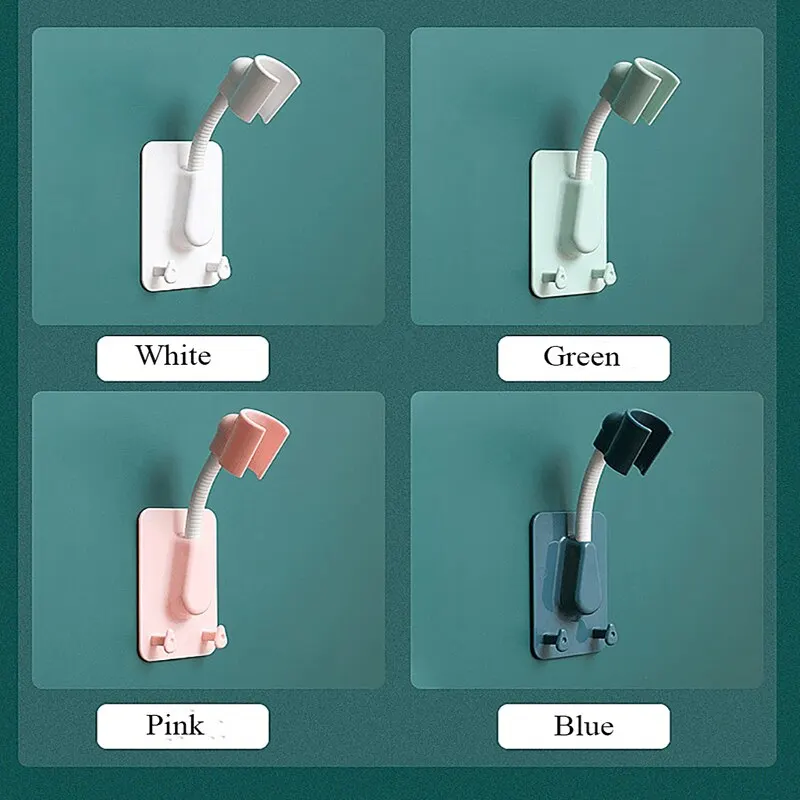 1pc Shower Head Holder Adjustable Self Adhesive Showerhead Bracket Wall Mount Stand SPA Bathroom Universal showerhead holder