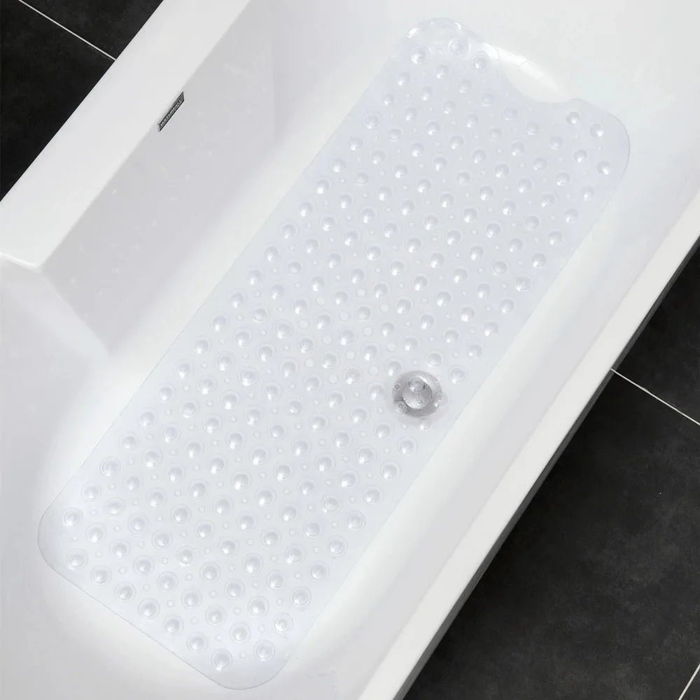 Large Anti-Skid Bathtub Mat with Suction Cups – Non-Slip Soft Surface for Bathroom Safety and Comfort