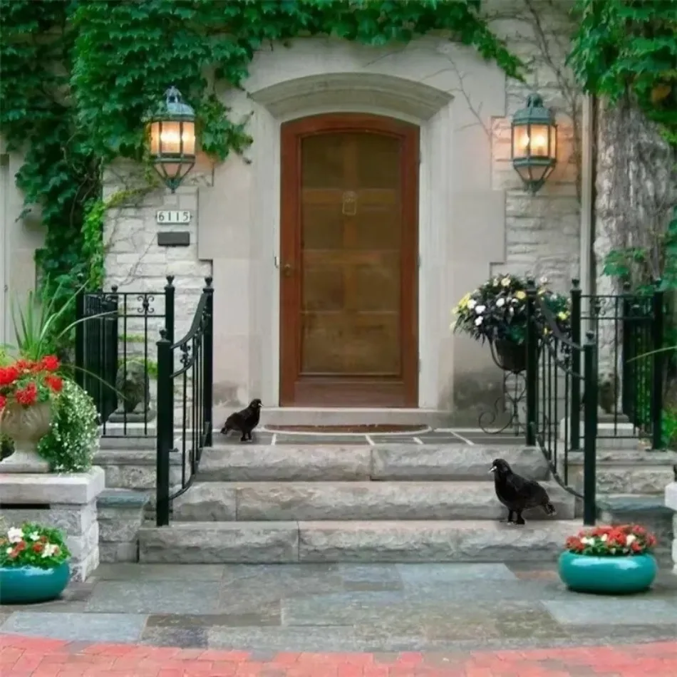 3 Pcs Statue Crow Toys Artificial Black Crow Bird Garden Ornaments Bird Ornaments Black Theme Hotel Decoration Crow