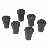 6Pcs Pole Rubber Tip 33mm Walking Stick Tips End Caps Nordic Walk Stick Cane Cover Protector Replacement 1