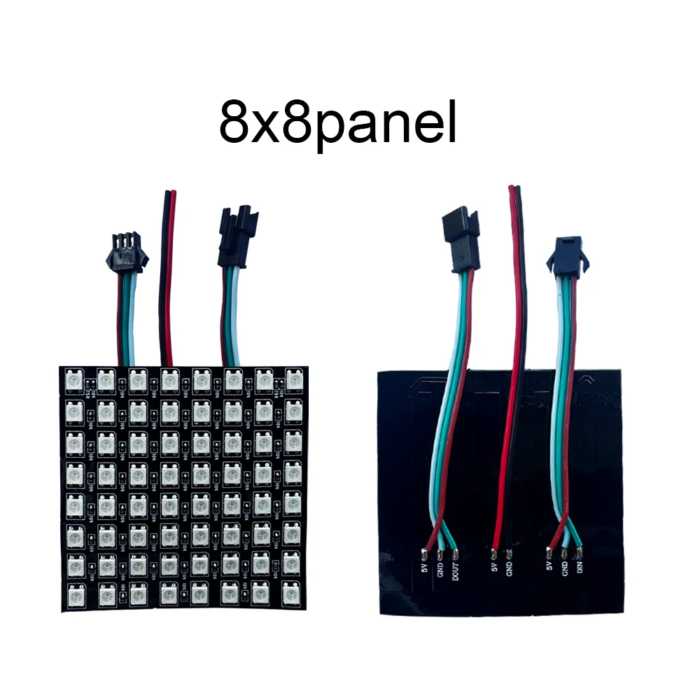 WS2812B RGB LED Digital Flexible Individually Addressable Panel Light WS2812 8x8 16x16 8x32 Pixel Screen DC5V