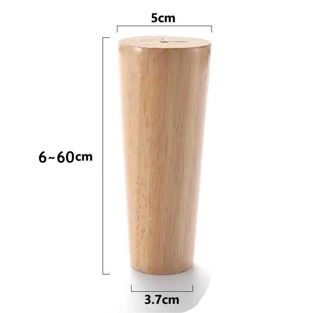 1pcs Solid Wood Legs for Furniture Replacement Straight Feet Cabinet Bed Sofa Dressing Table Chair Coffee Desk Inclined Foot