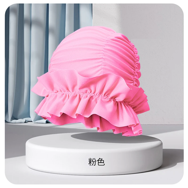 Summer Beach Women Ladies Fashion Stylish Nylon Comfortable Swimming Cap Hats Accessories Waterproof Fishtail 6