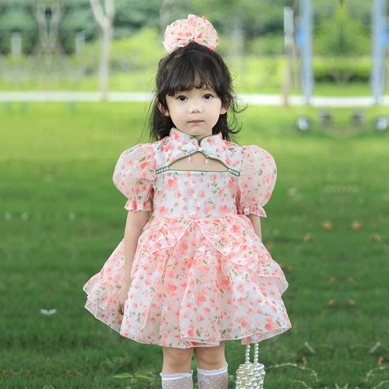 

New Kids Dress for Girls Baby Lolita Birthday Party Dress Baby Wedding Dress Princess Vestidos Summer Costume for Girl Dresses