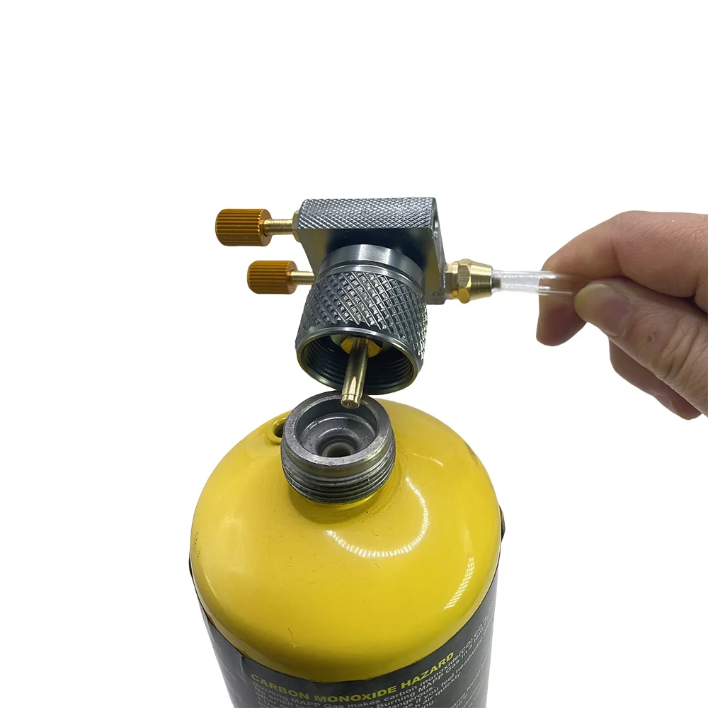 Outdoor Camping Gasherd Propan Nachfülladapter Gas Flachzylinder Tank Koppler Adapter Gas Aufladen Mit Überdruckventil – Detail 5