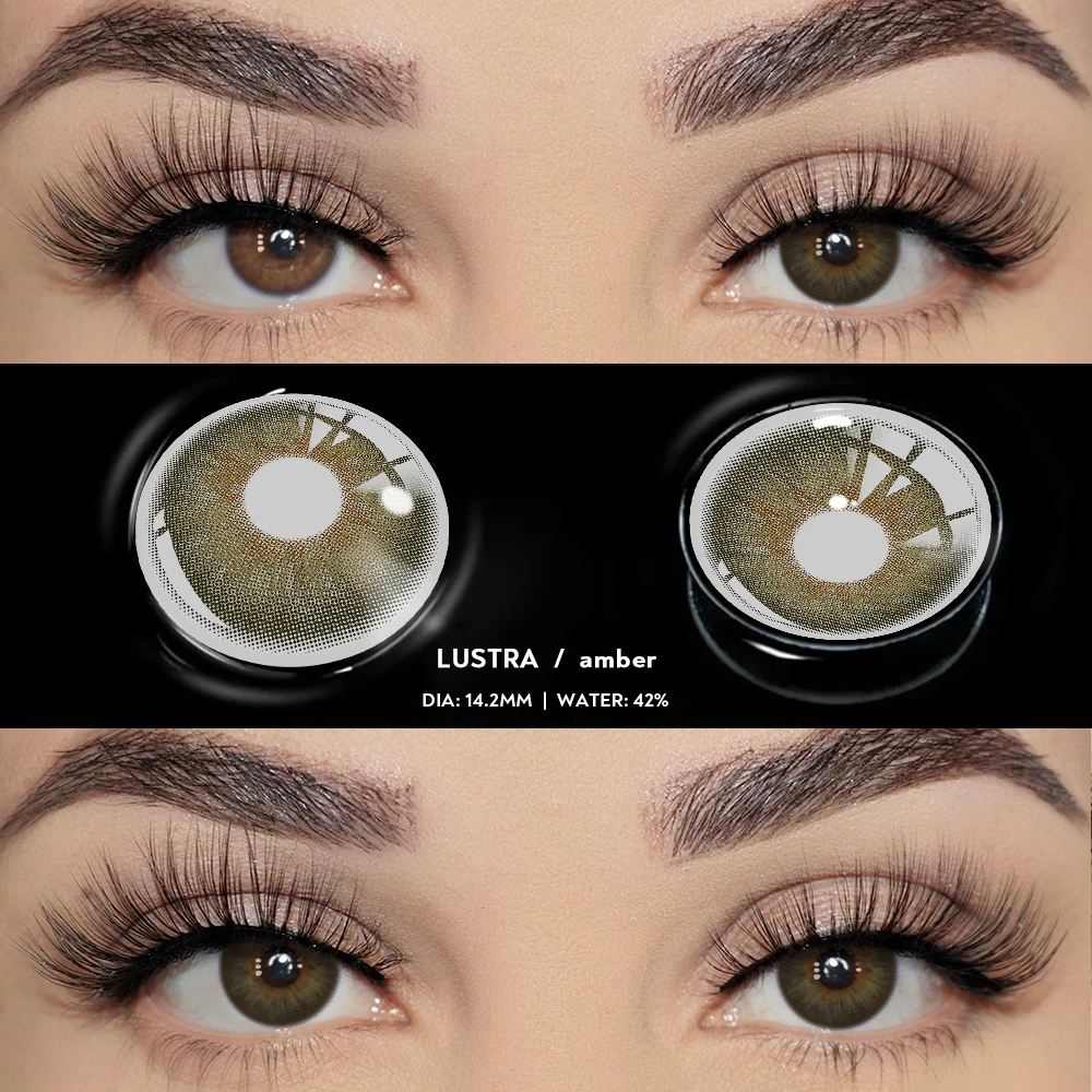 Natural Beauty Green & Gray Contact Lenses