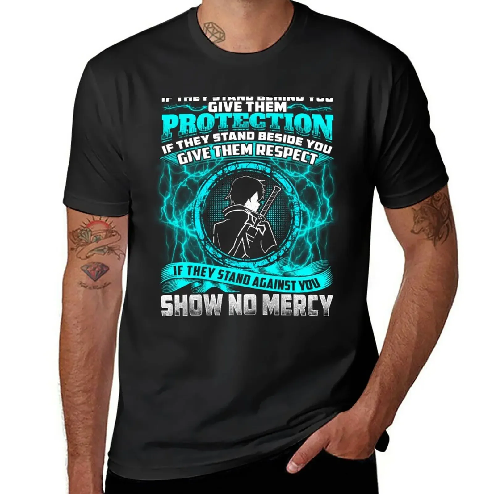 

SAO - No mercy T-Shirt animal prinfor boys oversized heavyweight t shirts for men