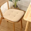 Summer Dining Chair Cushion Thickened Cotton Linen Breathable Cushion Student Horseshoe-shaped Chair Cushion Home Supplies 3