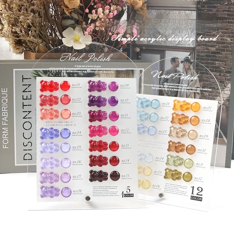 

New Nail Display Board Nail Art Display Panel Nail Polish Chart DIY Nail Art Salon Acrylic Showing Shelf
