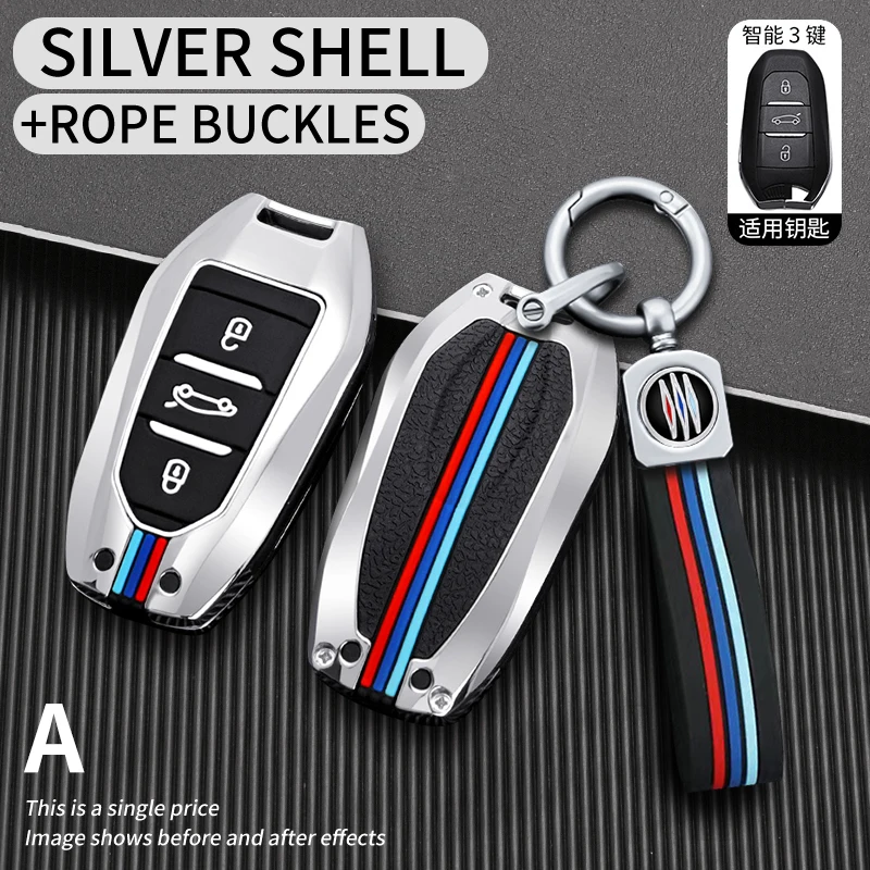New Car Flip Key Case Cover Shell per Peugeot 208 3008 308 508 408 2008 307 4008 per Citroen C4 C3 C6 CACTUS C8 Keyless - Sbe34d566456547438876c35a5b270639U