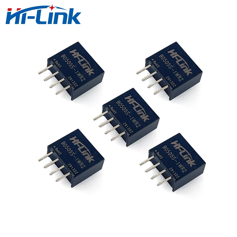 

Hi-Link 50pcs/lot B0505S-1WR2 DC DC Converter 1W 5V 0.2A Power Supply Intelligent Module Consumer Electronics