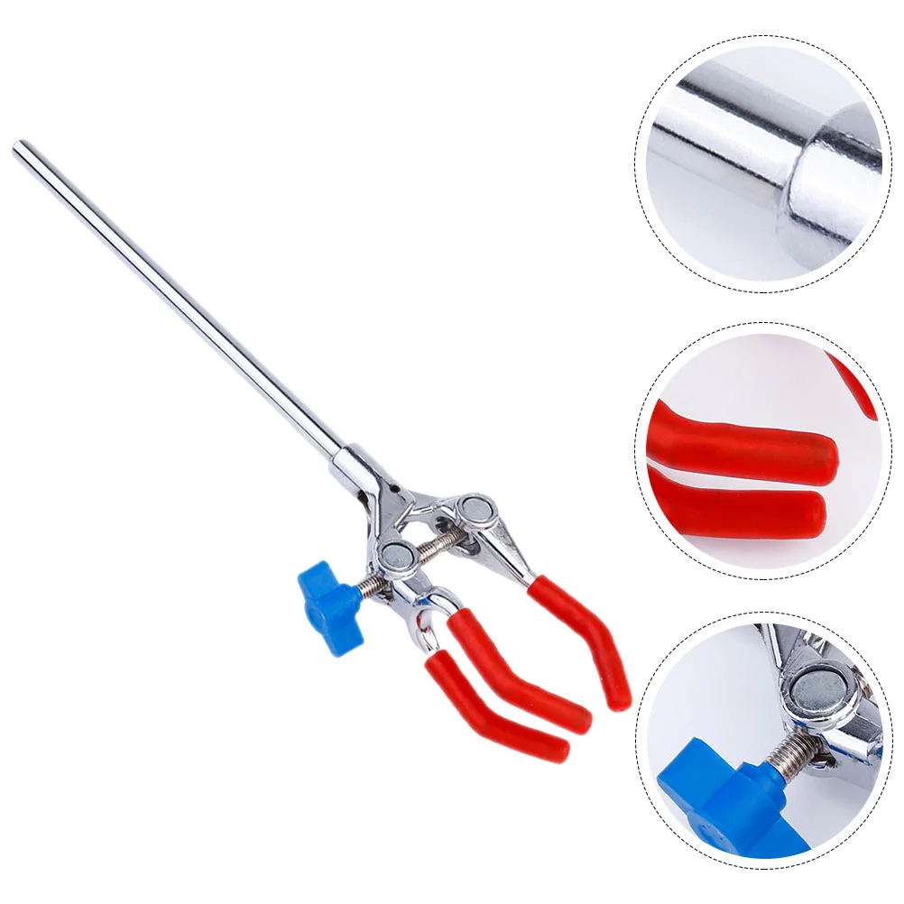

Flask Clamp Three-Claw Clip Stainless Steel Clips Stand Bracket for Laboratory 3-prong Holder Metal
