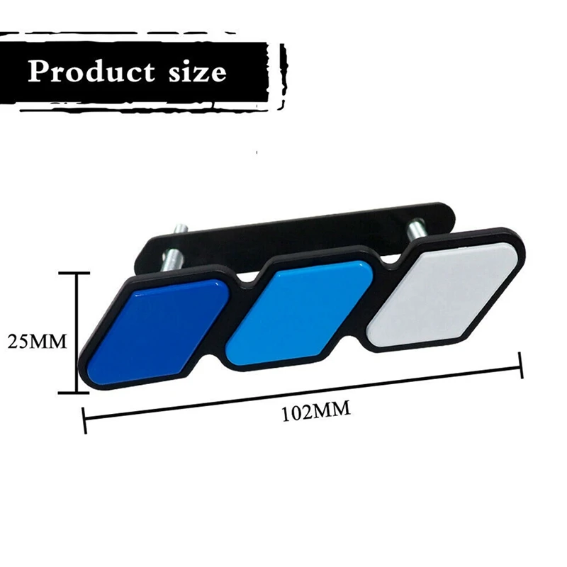 M12K-2X For TOYOTA Tacoma- Sequoia Rav4 4Runner Highlander Front Grille Badge Tri-Color Emblem Badge With Mounting