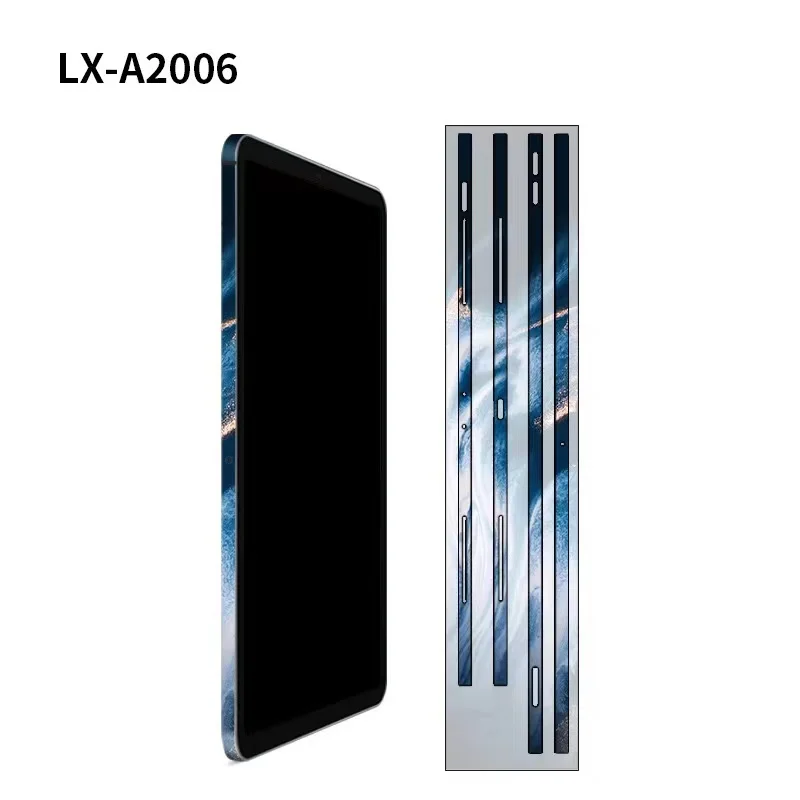 

3M Material Marble Frame Film Modified Wrap Skin For iPad Pro 2021 2020 2018 12.9 11 Air4 Cover Protector Side Border Stickers