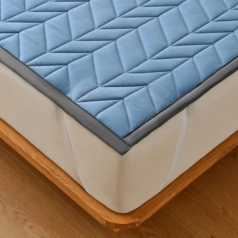 Bed Mattress Toppers Dormitory Home Single Double Foldable Bed Sheet Thin Tatami Blanket Pad Sleeping Protection Cushion ﻿