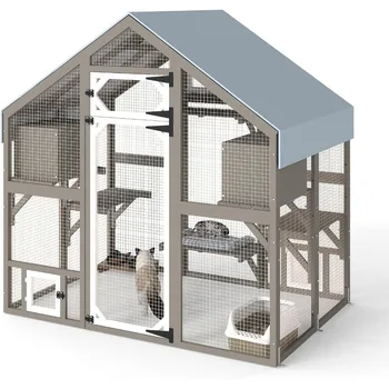 69.9" Outdoor Cat Enclosure 1