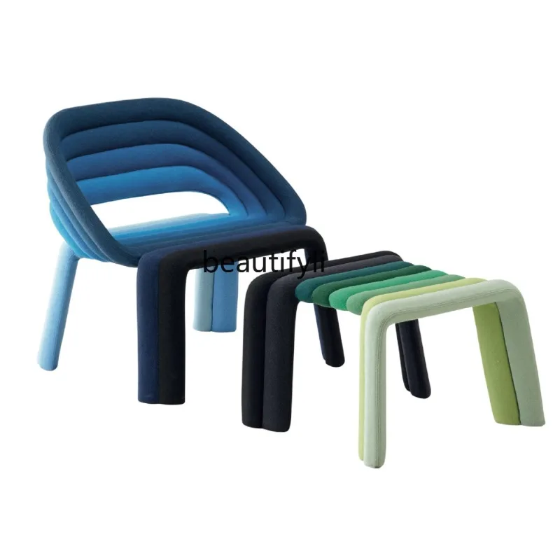 

Customized Nordic Designer Sample Room Creative Custom Color Leisure Art Modeling Backrest Armchair living room furniture