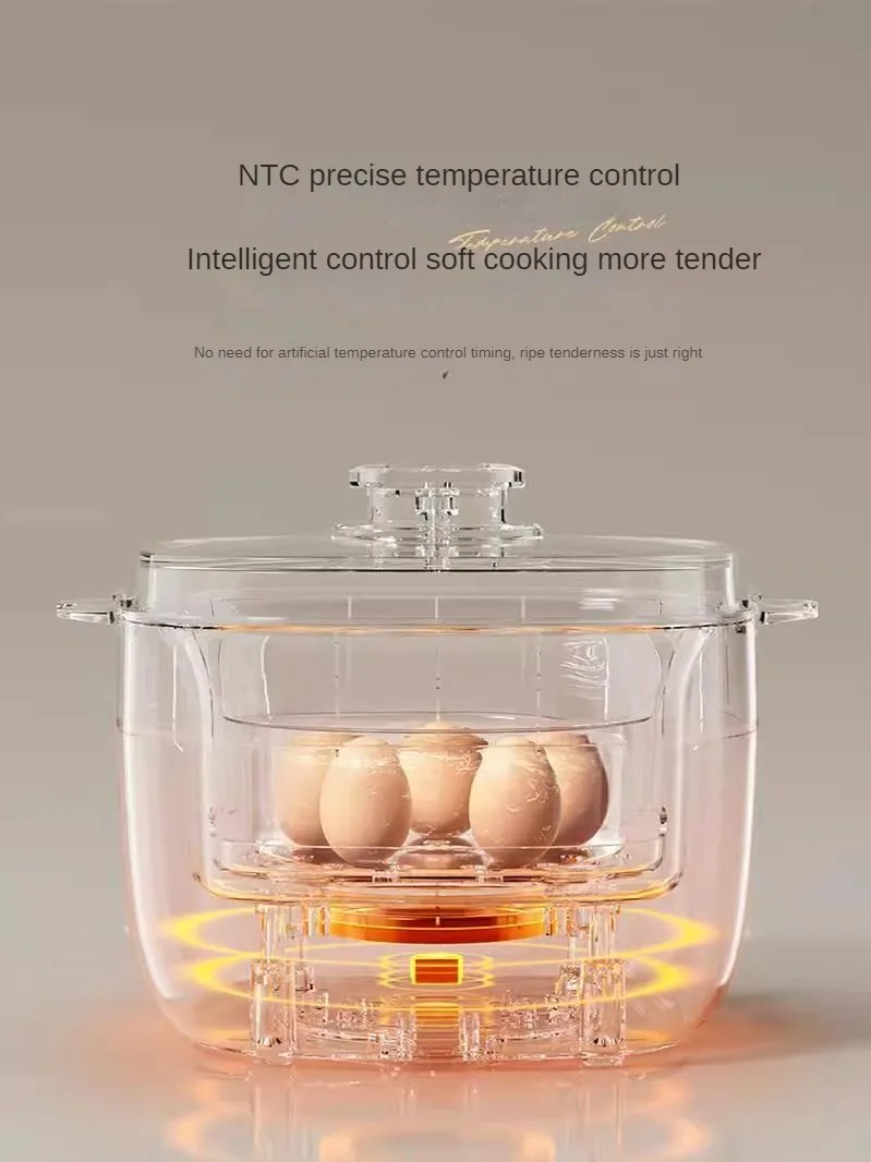 220V Electric Egg Boiler Household 2 Layers Food Steaming Cooking Machine Multi Cooker Steamer for Breakfast 4