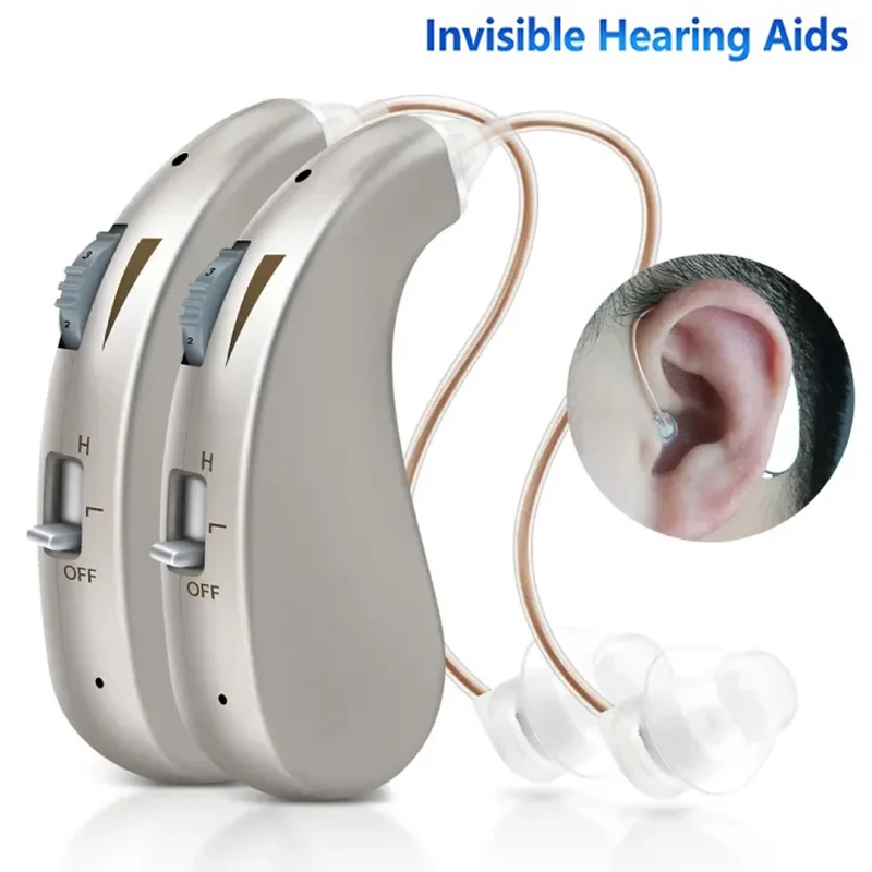 Hearing Aids For Deafness Elderly Rechargeable Digital Hearing Aids Sound Amplifier Headphones Deaf RIC audifonos