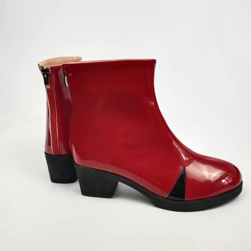 Neon Genesis Evangelion - TV Series: Rei Ayanami & Asuka Langley Soryu | Leather Combat Boots Cosplay Shoes
