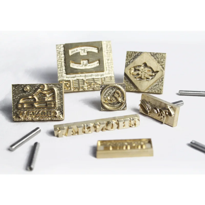 Custom copper mold steel stick beating rod brass stamps leather logo stamp tools leather craft stamps custom logo stamp