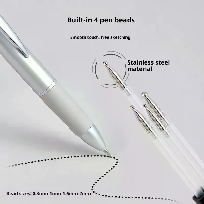 4-IN-1 네일 도트 펜 볼펜 디자인 네일 아트 도트 페인트 매니큐어 키트