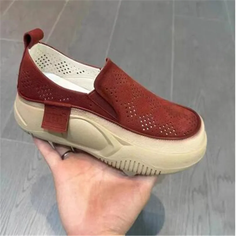 Ladies Shoes 2023 Summer New Women's Flat Shoes Comfortable Soft-soled Women's Shoes Thick-soled Casual Slip-on Casual Shoes