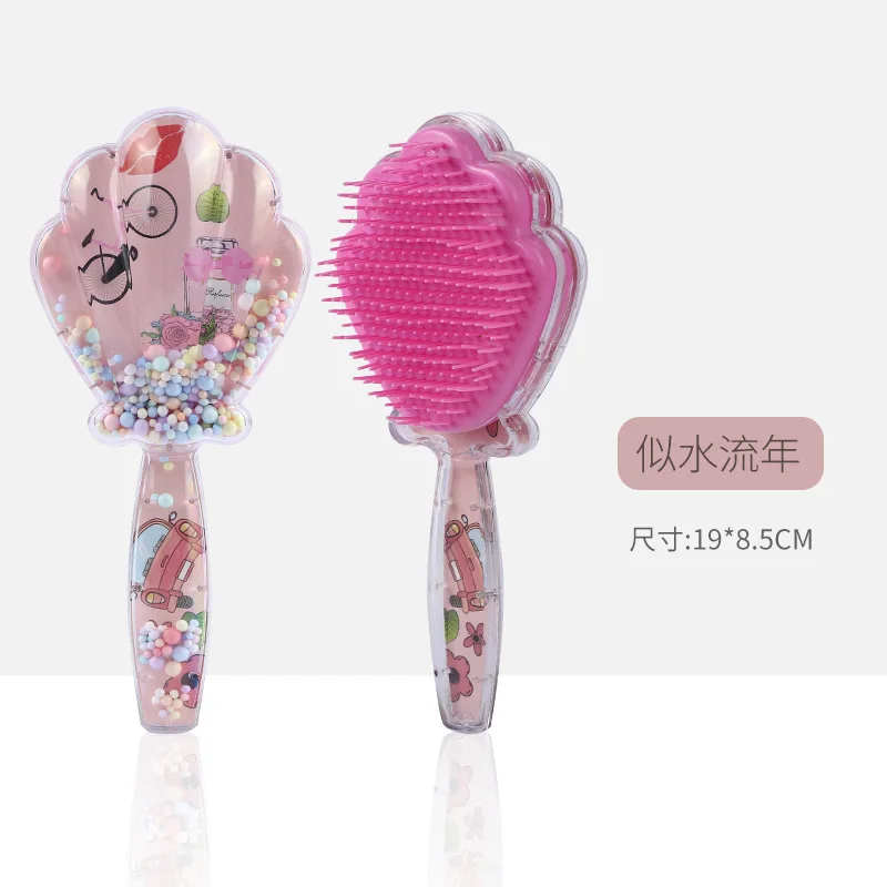 Child and Women Hair Comb Portable Shell-shaped Safety Airbag Comb Cute Straighten Hair Brush Massage Hairdressing Products 6